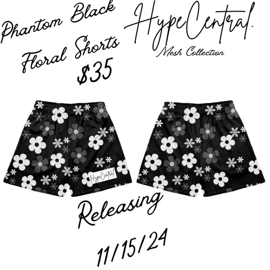 Phantom Black HypeCentral. Floral Shorts! Coming Soon!!